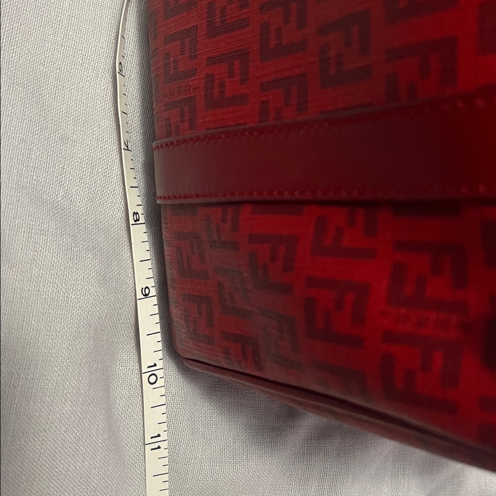 Fendi Red Handbag with Gold Hardware & dust bag - Picture 12 of 15